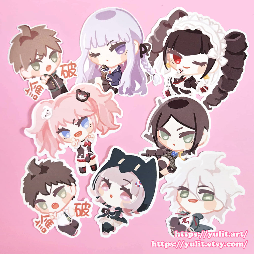 - New - Dangan Ronpa - Fanart Vinyl Sticker ver. 2