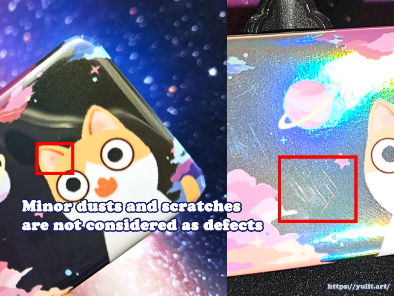 Original - Space Cat Meme Inspired Reflective/Holographic Button