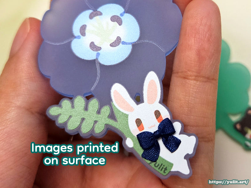 - New - Original - Floating Fairies Frosted Keychains