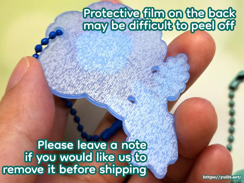 - New - Original - Floating Fairies Frosted Keychains