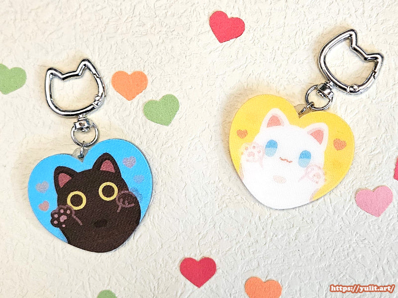- New - Original - Cats Kneading Lenticular Acrylic Keychains