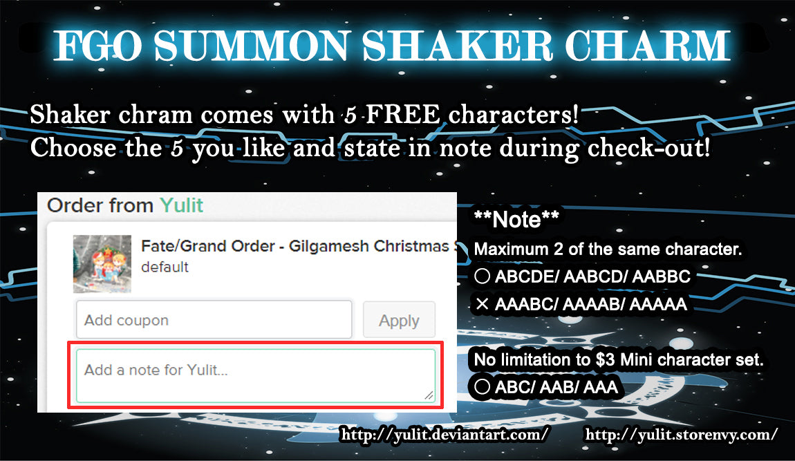 |Sold Out| FGO Openable Summon Shaker Toy Charm